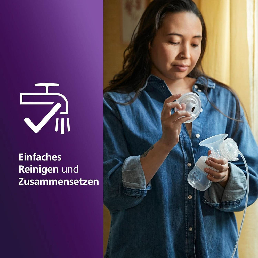 Philips Avent Elektrische Natural Motion Milchpumpe - Set Zum Abpumpen, Aufbewahren Und Füttern Inkl. Flaschen, Schnuller Und Becher (Modell SCD340/31) Accesorii Hrana si Alaptare Bebe Naty Shop