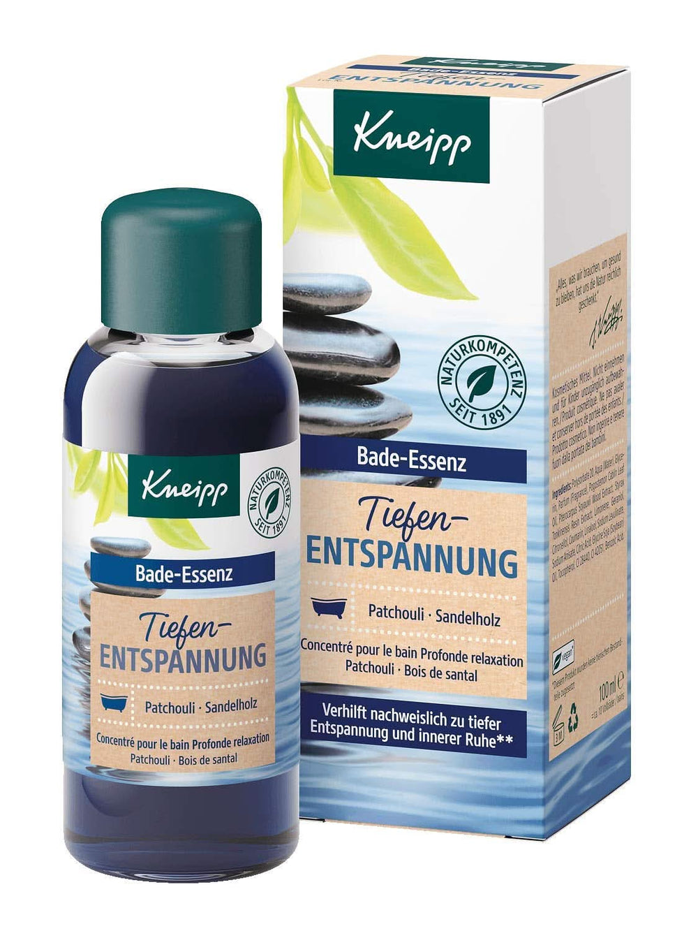 Kneipp , ulei de baie cu ulei esențial natural de patchouli și extract de lemn de santal pentru relaxare profundă și calmare, 100ml Naty Shop 100 ml