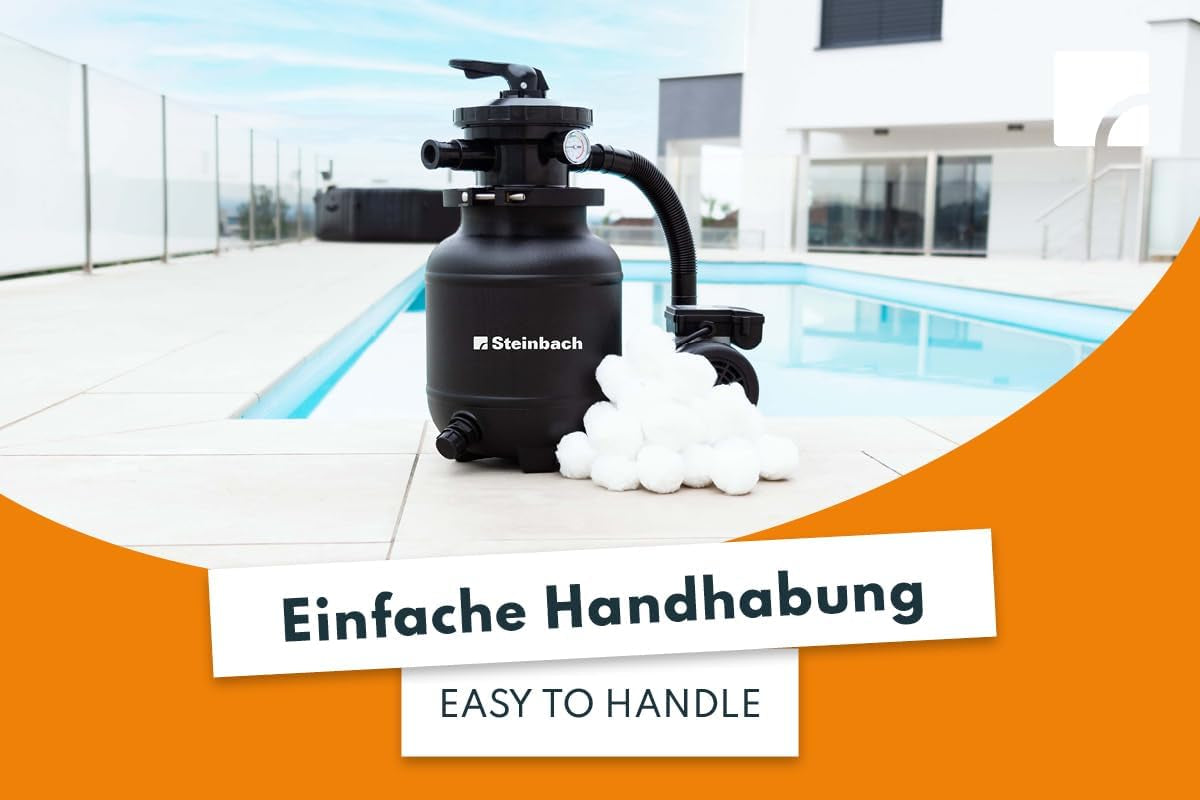 Bile filtrante Steinbach – 040050 – Bile filtrante de curățare pentru piscine – Compatibile cu toate sistemele standard de filtrare cu nisip – 700 g – Ambalaj Steinbach