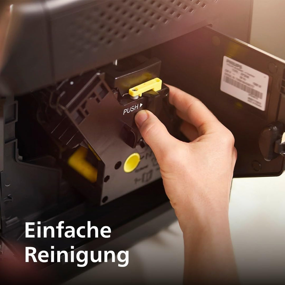 Espressor automat PHILIPS seria 2200 - 2 specialități de cafea, afișaj tactil, spumator clasic de lapte, râșniță ceramică, negru mat (EP2220/10)