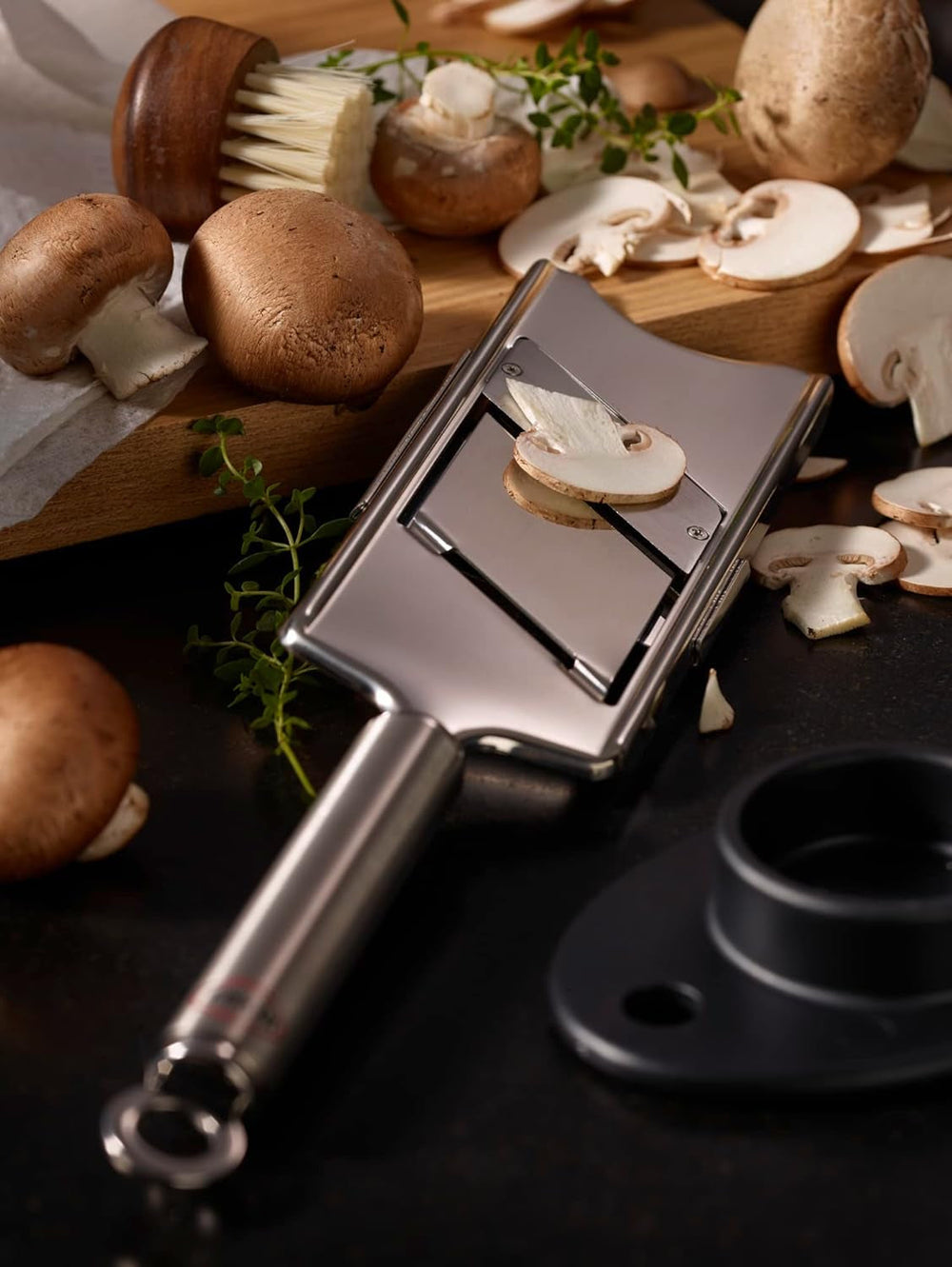 RÖSLE feliator gourmet Feliator de înaltă calitate pentru trufe, ciuperci fine, parmezan, ridichi, felii subțiri, oțel inoxidabil 18/10 Peeler RÖSLE