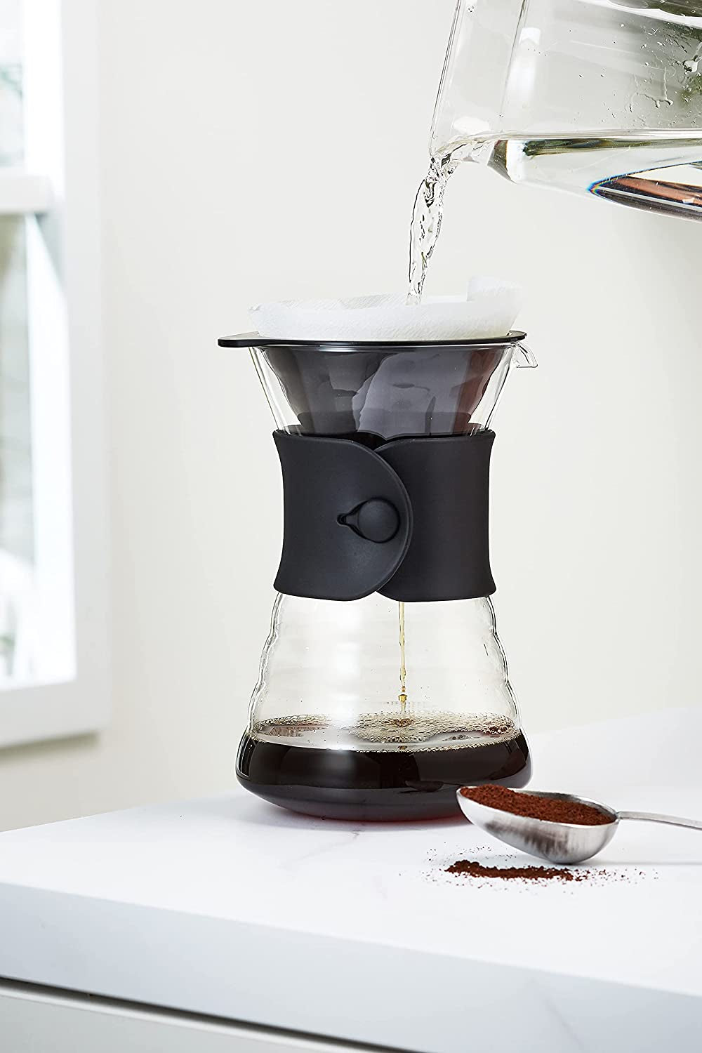 VDD-02B VD 700 ml V60 Decantor cu picurare, pentru 2-3 cești, transparent