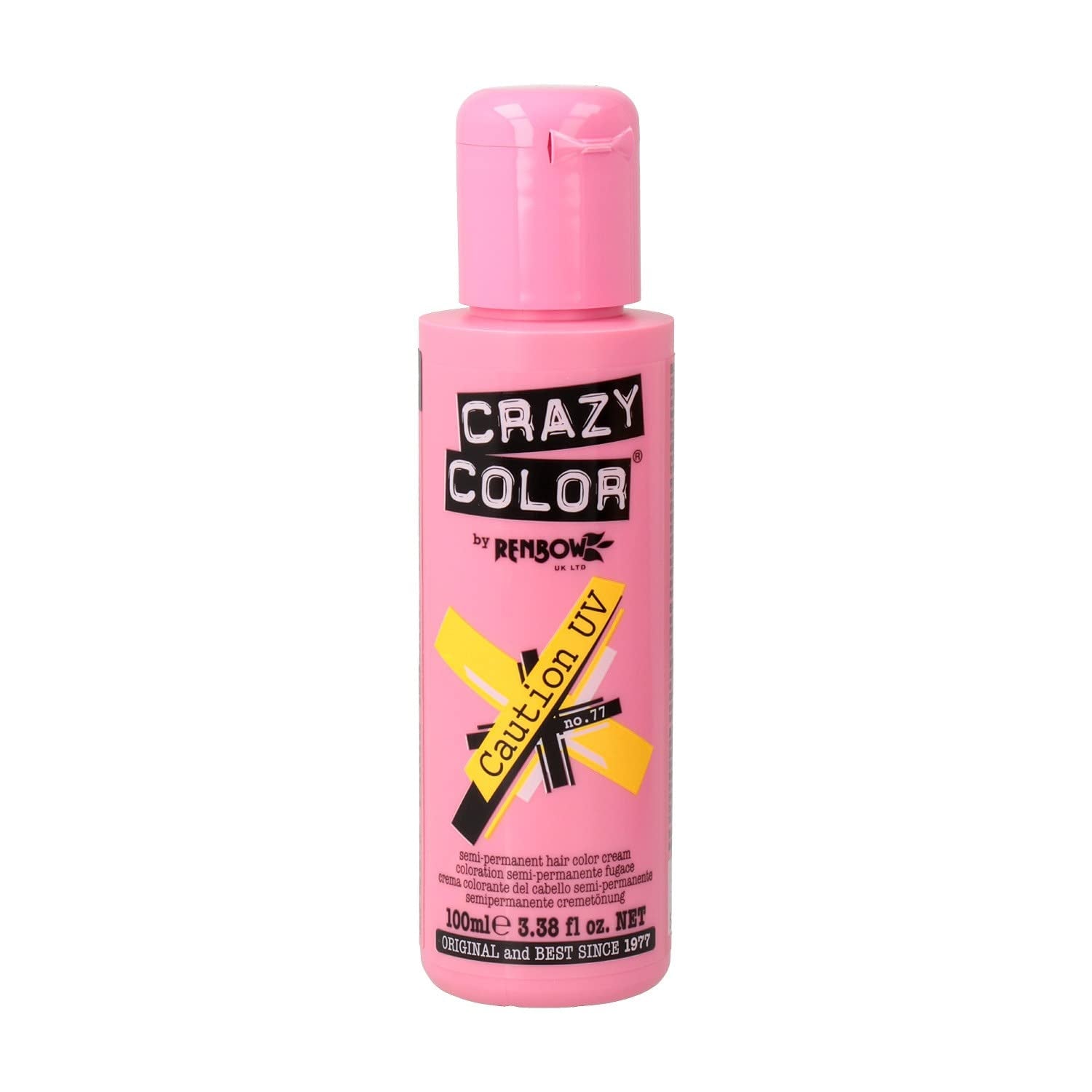 GO TOXIC UV cremă semipermanentă pentru colorarea părului, 100 ml (1 pachet) Vopsea pentru par Naty Shop Galben 100 Ml (1 pachet)