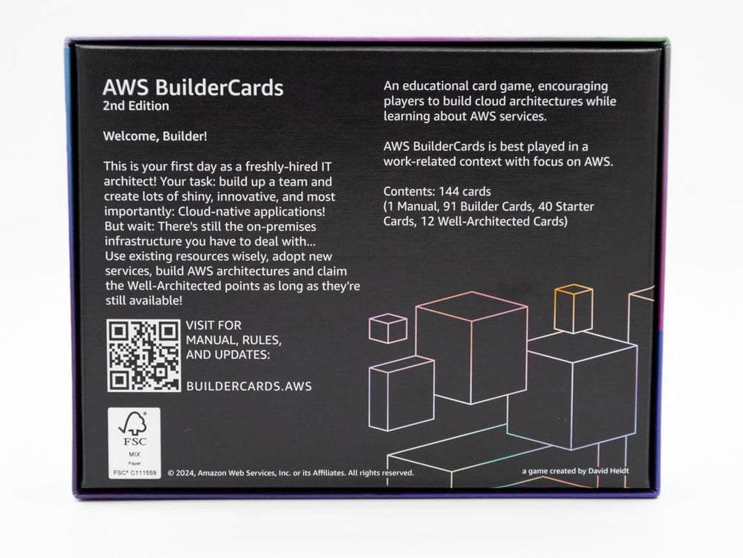 BuilderCards - Joc de cărți Cloud Architecture - Joc de bază (engleză), alb