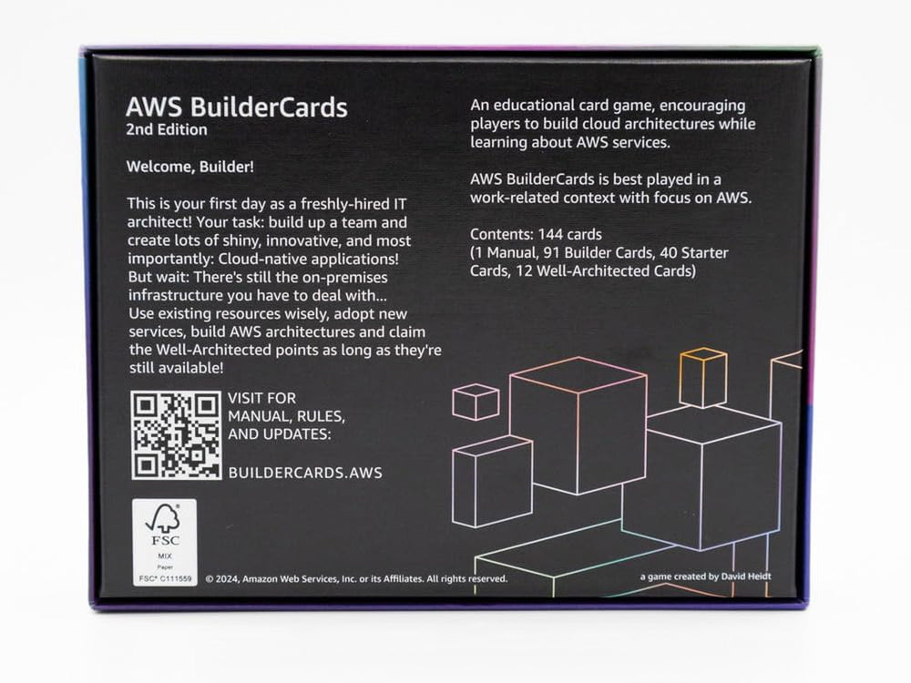 BuilderCards - Joc de cărți Cloud Architecture - Joc de bază (engleză), alb