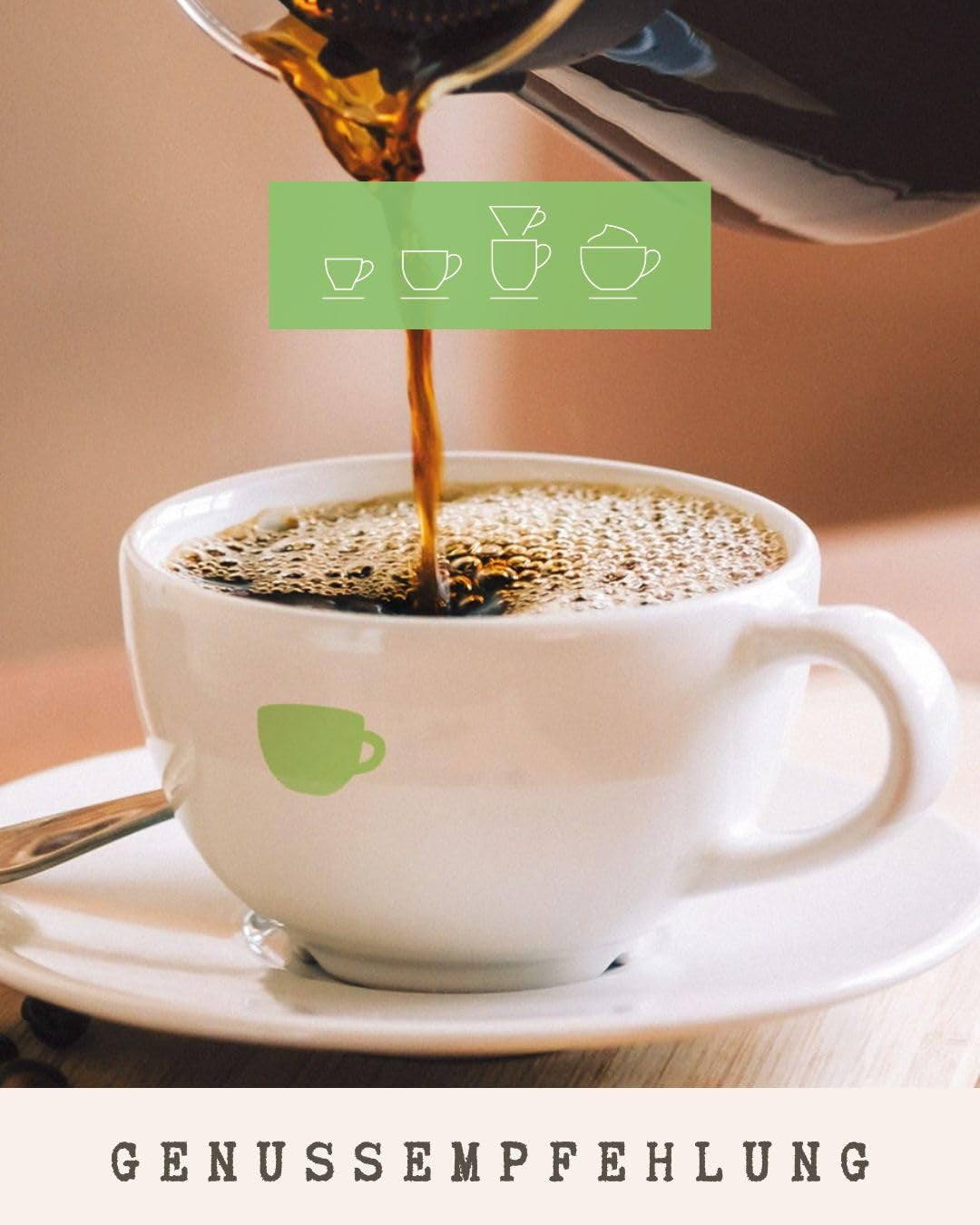 Coffee - Pacha Mama I 100% Arabica I Kaffeebohnen 1kg I Perfekt für jede Zubereitung - Moka Kanne, Siebträger, Vollautomat, Brühkaffee mit schokoladig, nussigen Aromen I mittlere Röstung