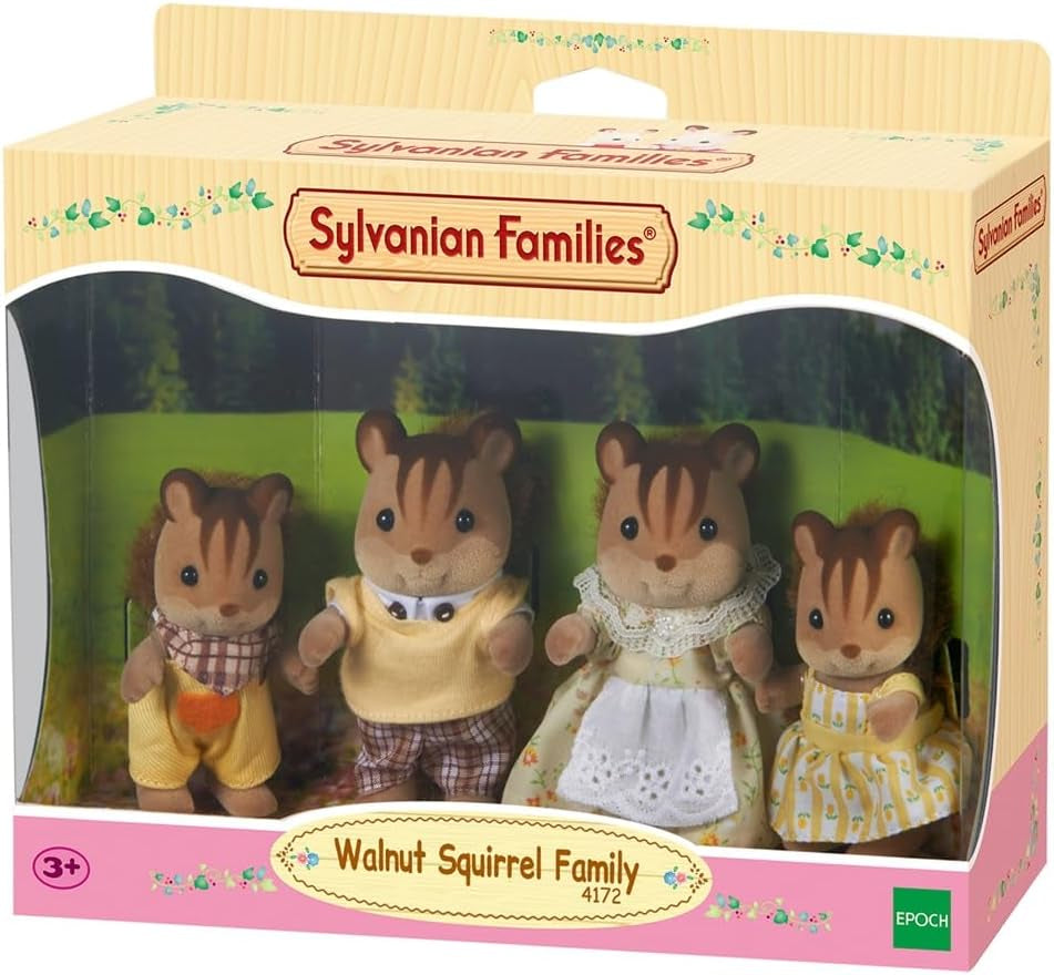 Sylvanian Families L4172 Walnuss Eichhörnchen Familie - Figuren für Puppenhaus