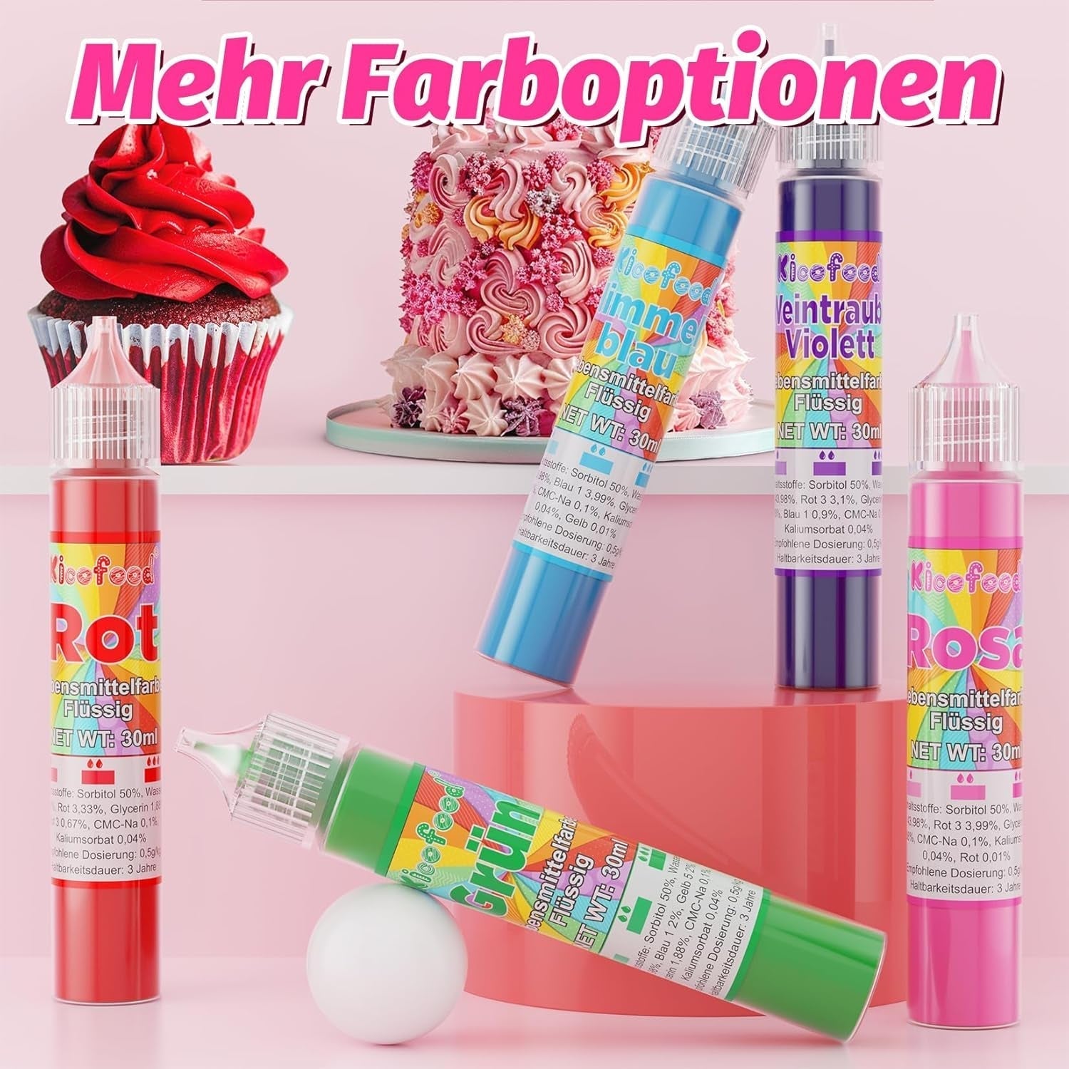 Colorant alimentar - 30 ml colorant alimentar lichid foarte concentrat, colorant alimentar pentru decorarea torturilor, meșteșuguri, aerografare, săpunuri DIY (Violetă de struguri)