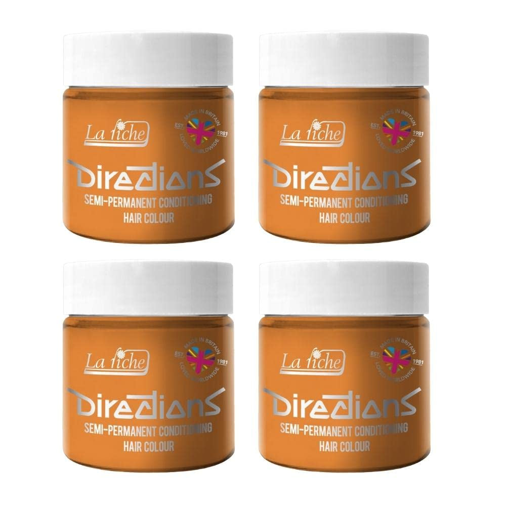 Culoare de păr semipermanentă Directions 100 ml cutie 4 pack (Pillarbox Red) Vopsea pentru par Naty Shop Caise 100 Ml (pachet de 4)