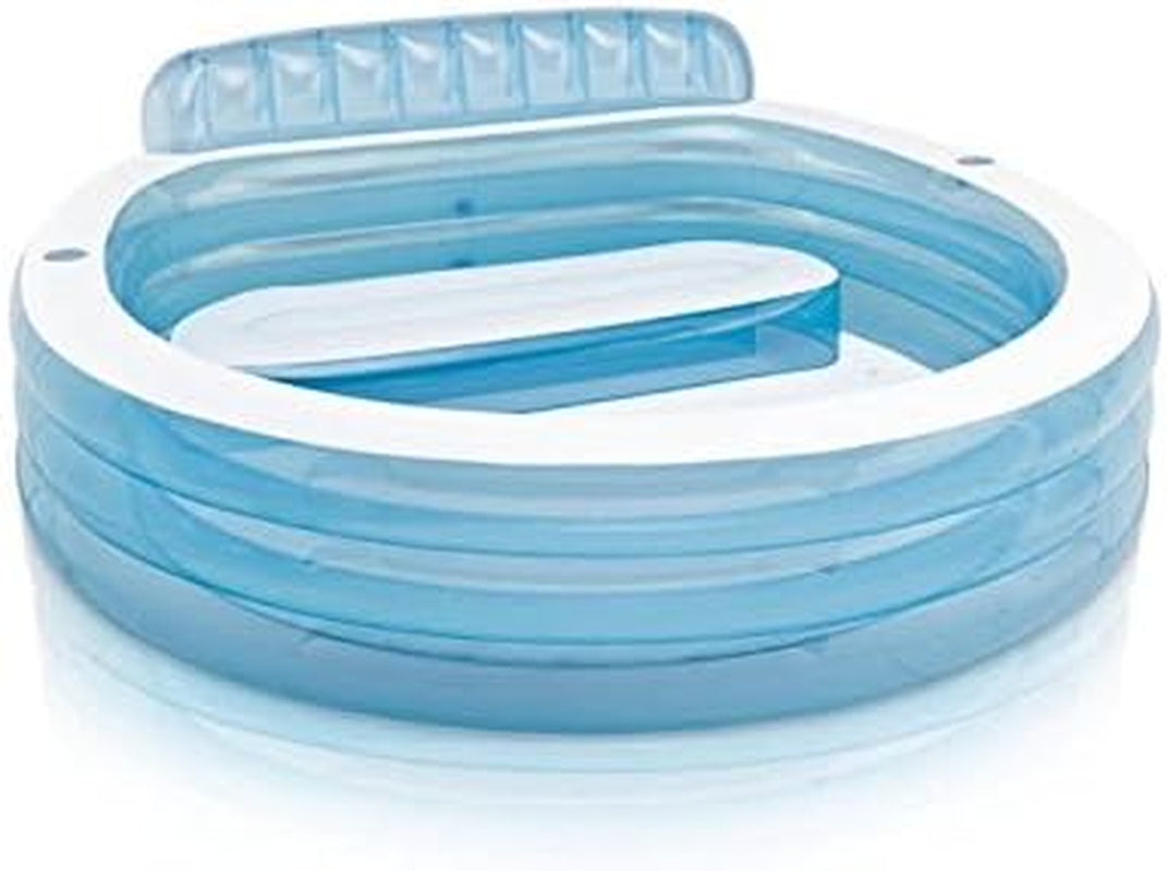 Intex 57190NP - Scaun gonflabil pentru piscină, vinil, multicolor, 229x218x79 cm