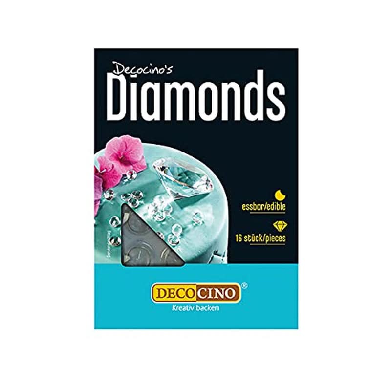 Diamante comestibile Decocino, 2 x 16 bucati Sprinkles Naty Shop