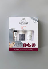 Set alessandro Striplac Peel or Soak Silver Crush On Chrome – Unghii perfecte în 15 minute