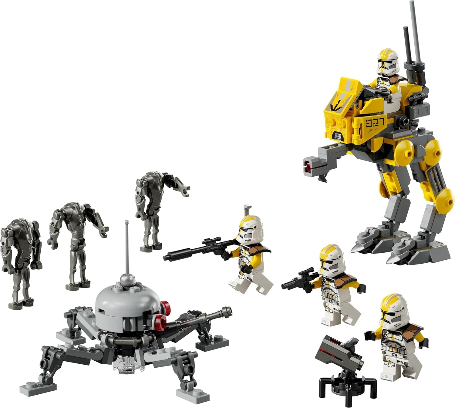 LEGO Star Wars Klonsoldaten des 327. Sternenkorps Battle Pack - Spielzeug für Kinder ab 7 Jahren - Minifiguren zum Bauen und Sammeln - Kreatives Geschenk für Jungen und Mädchen - 75431