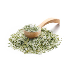 Ankerkraut Bärlauch Salz, Lecker Fleisch und Salat Verfeinern, Knoblauch-like Geschmack Aroma, Kräuter mit Gewürz zum Kochen, 110 g im Korkenglas