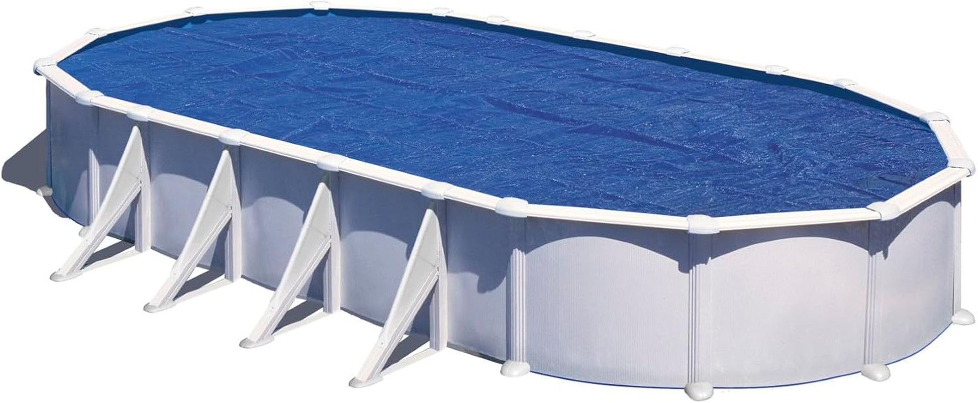 Gre CPROV510 - Prelată de vară pentru piscine ovale cu dimensiunea de 500 x 350 cm, culoare albastră