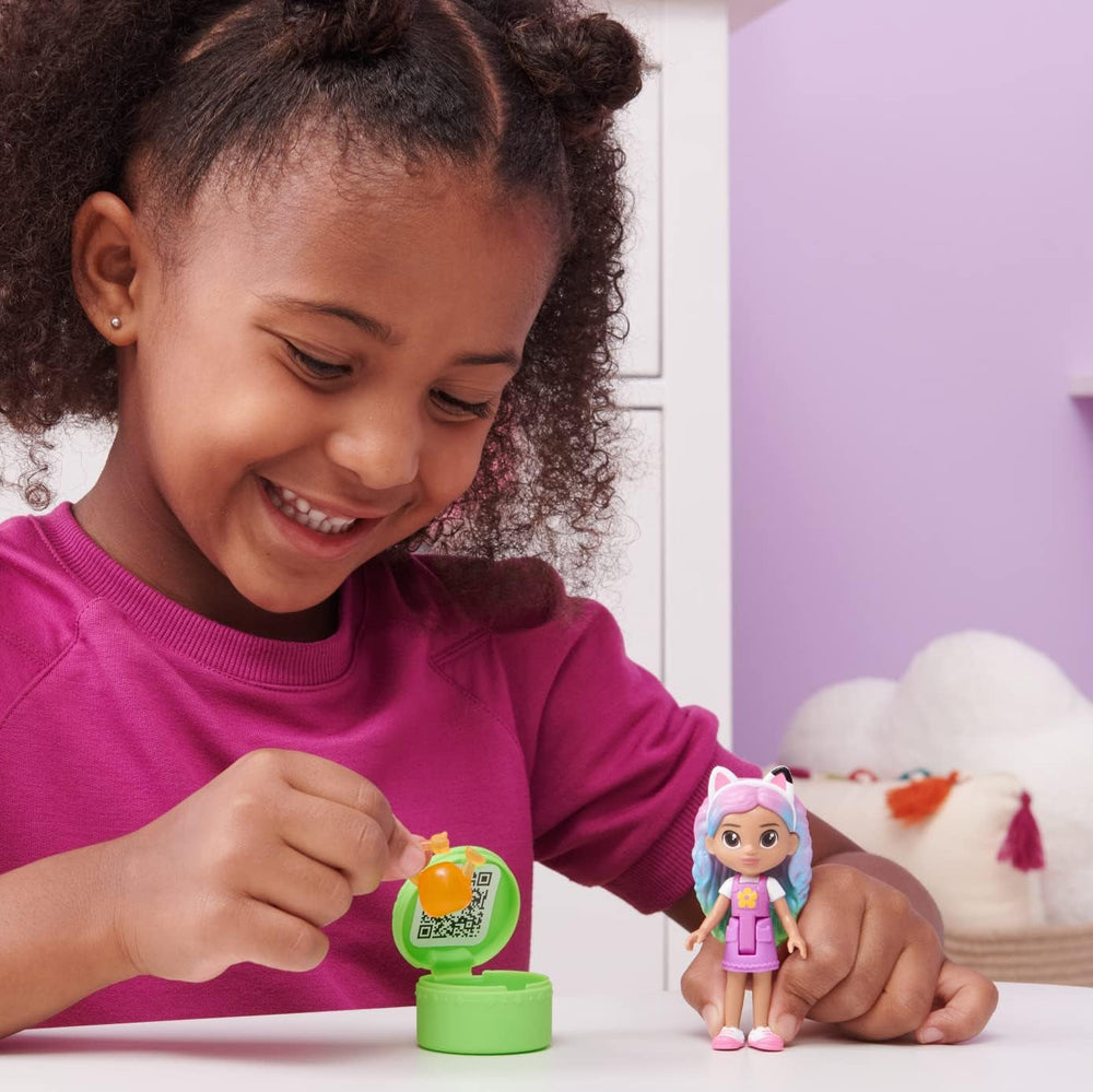 Gabby‘s Dollhouse, Regenbogen Figuren Set, Gabby mit 3 Katzenfiguren und 1 Cat Delivery Überraschungsbox, geeignet für Kinder ab 3 Jahren