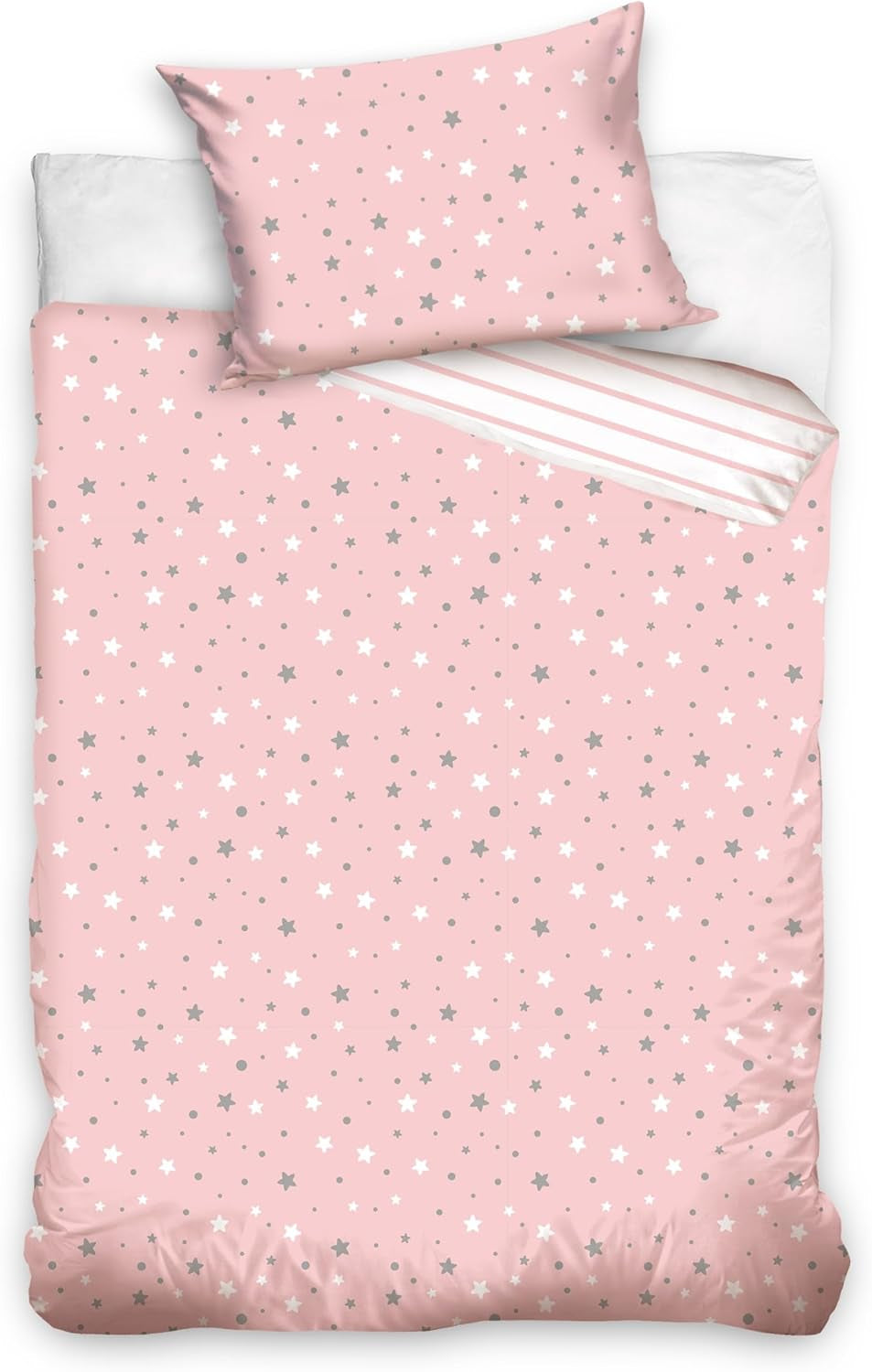Lenjerie de pat pentru baieti, diverse motive, 100% bumbac Lenjerie de pat - copii Naty Shop Stele