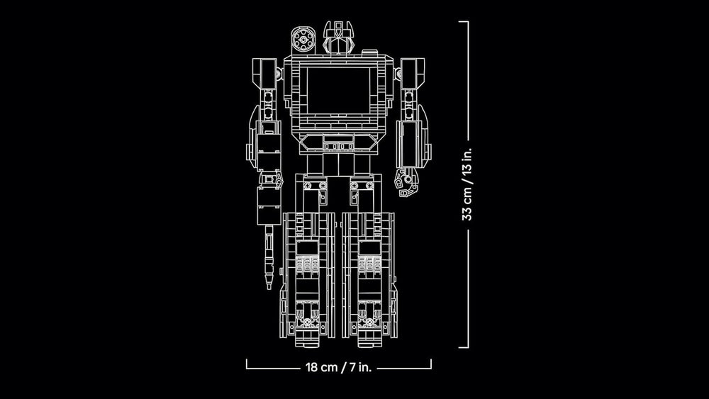 LEGO Icons Transformers: Soundwave Set für Erwachsene - Modellbau mit verwandelbaren Figuren inkl. Laserbeak & Ravage sowie einem Soundstein - Sammlerstück & Geschenk für Fans - 10358