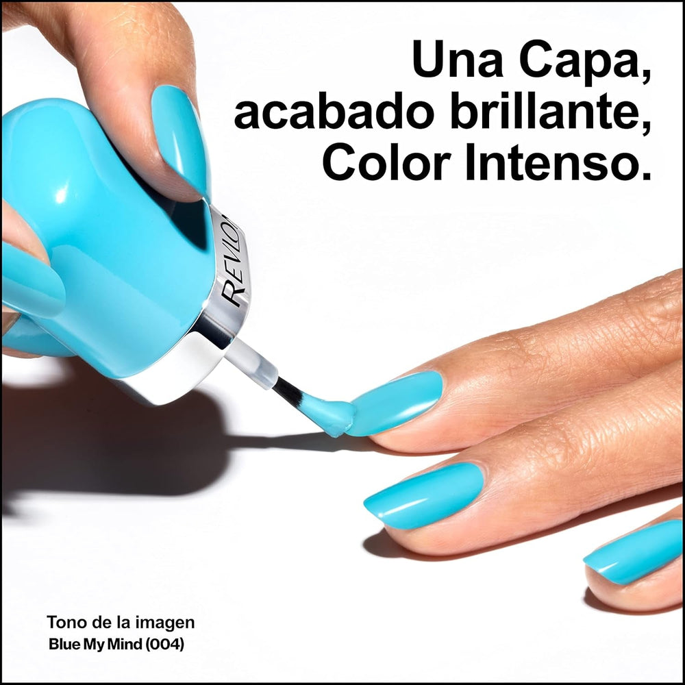 Oja Revlon Ultra HD Snap, formulă vegană de lungă durată, uscare rapidă și aplicare într-un singur strat, acoperire completă, culoare (8 ml) Hot Stuff (007), unisex