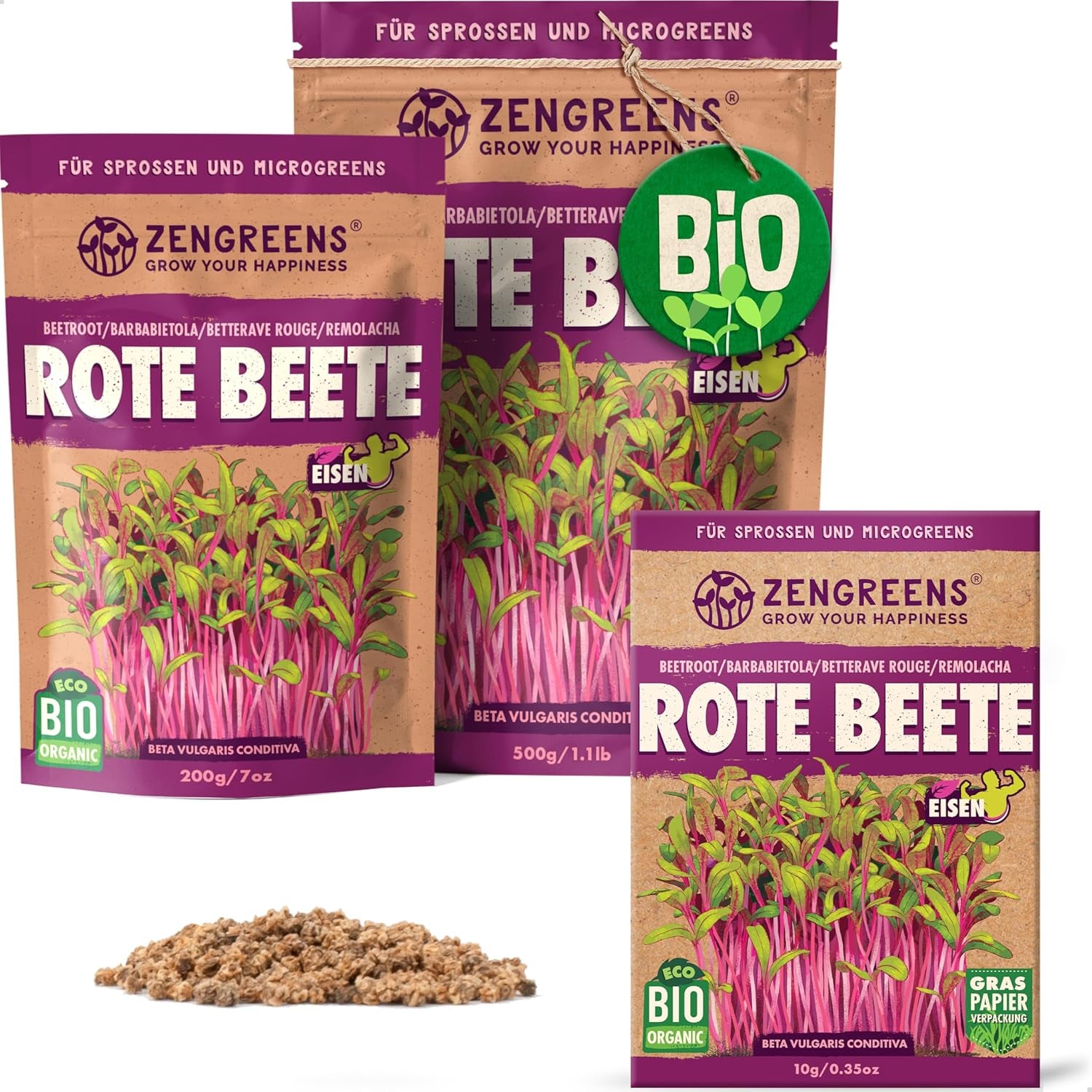 Bio Sonnenblumen Samen - Wähle Zwischen 10G, 200G Und 500G - Sonnenblume Mit Keimrate Von Über 97% - Keimsprossen - Sonnenblumensamen Zum Sprossen Ziehen - Wiederverschließbare Verpackung