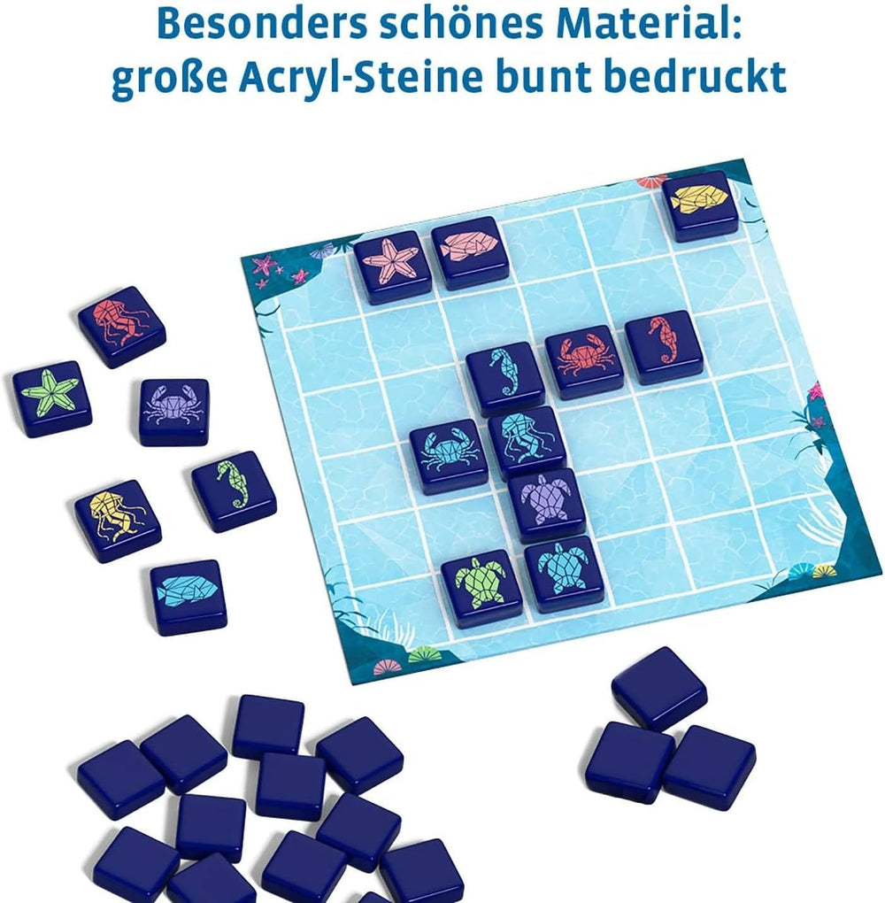 KOSMOS 691554 Aqualin - Swarm Tactics pentru doi, joc pentru doi jucători, joc de societate pentru exact 2 jucători cu vârsta de 10 ani și peste, joc de strategie