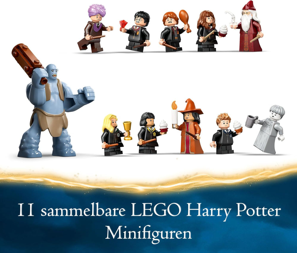 LEGO Harry Potter Schloss Hogwarts: Die Große Halle, Zauberer-Spielzeug zum Sammeln, mit 11 Minifiguren, darunter auch Hermine Granger, magisches Geschenk für Jungen und Mädchen 76435