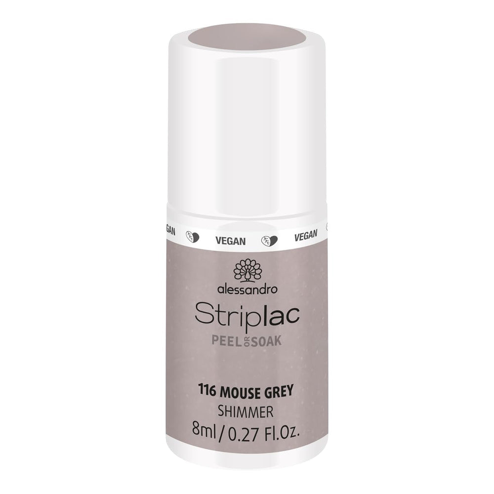 Oja UV alessandro Striplac Midnight Black – Delicată și de lungă durată – Îndepărtare ușoară datorită tehnologiei de îndepărtare peel-off – Vegană și cruelty-free – 8 ml