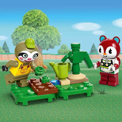 LEGO Animal Crossing Gerds Wohnwagen & Gärtnerei, Bauset für Rollenspiele, Spielzeug Auto für Kinder, Geschenk für Mädchen und Jungen ab 7 Jahren, Videospiel Spielzeug mit Tierfiguren 77054