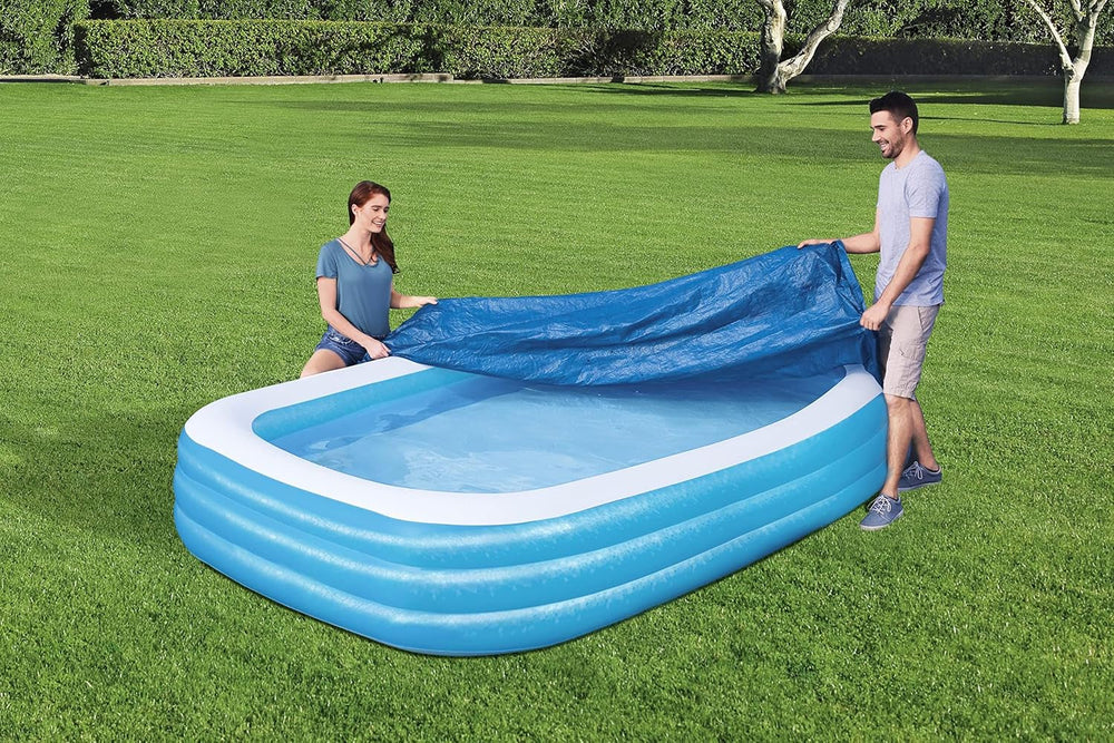 Bestway 58108 Prelată pentru piscină familială 305 x 183 x 56 cm 305x183x56 cm Albastră