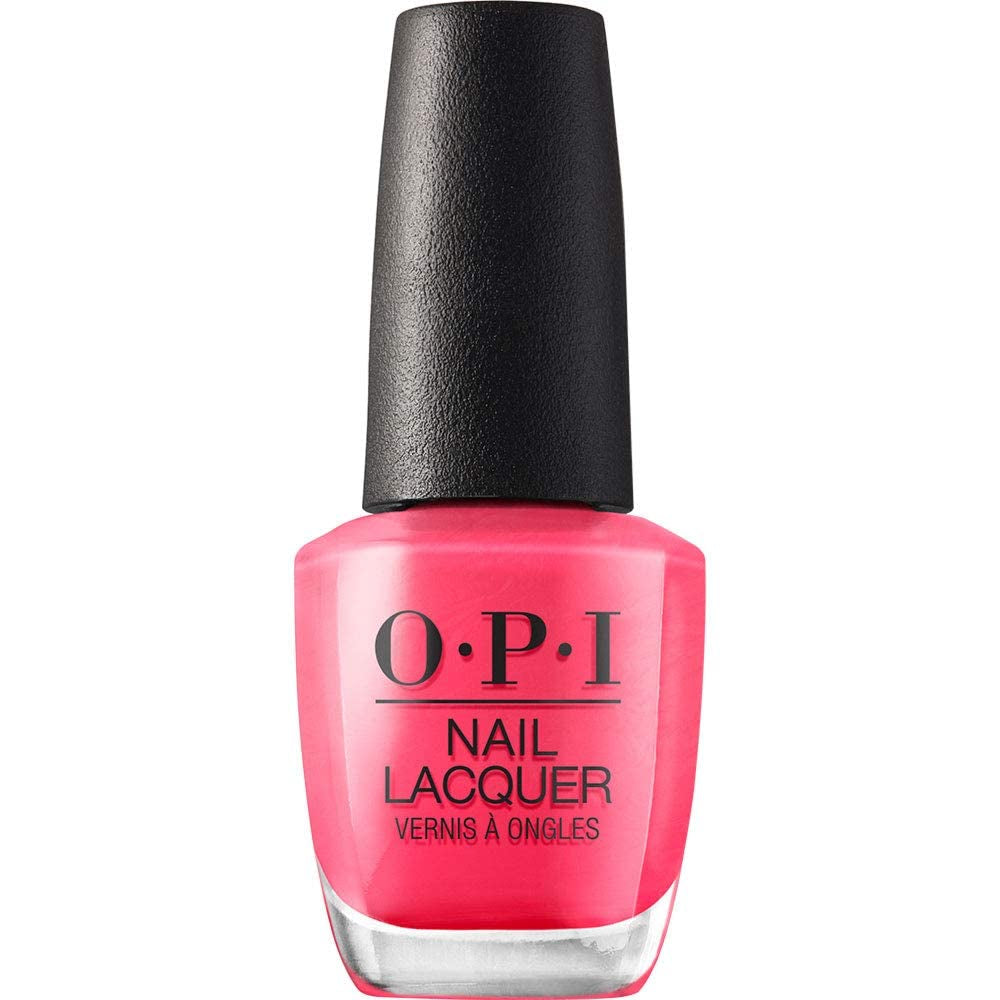 OPI Nail Lacquer Pink Shades – Oja cu uscare rapidă, rezistentă la ciobire și de lungă durată – durează până la 7 zile – cu pensulă ProWide extra-lată