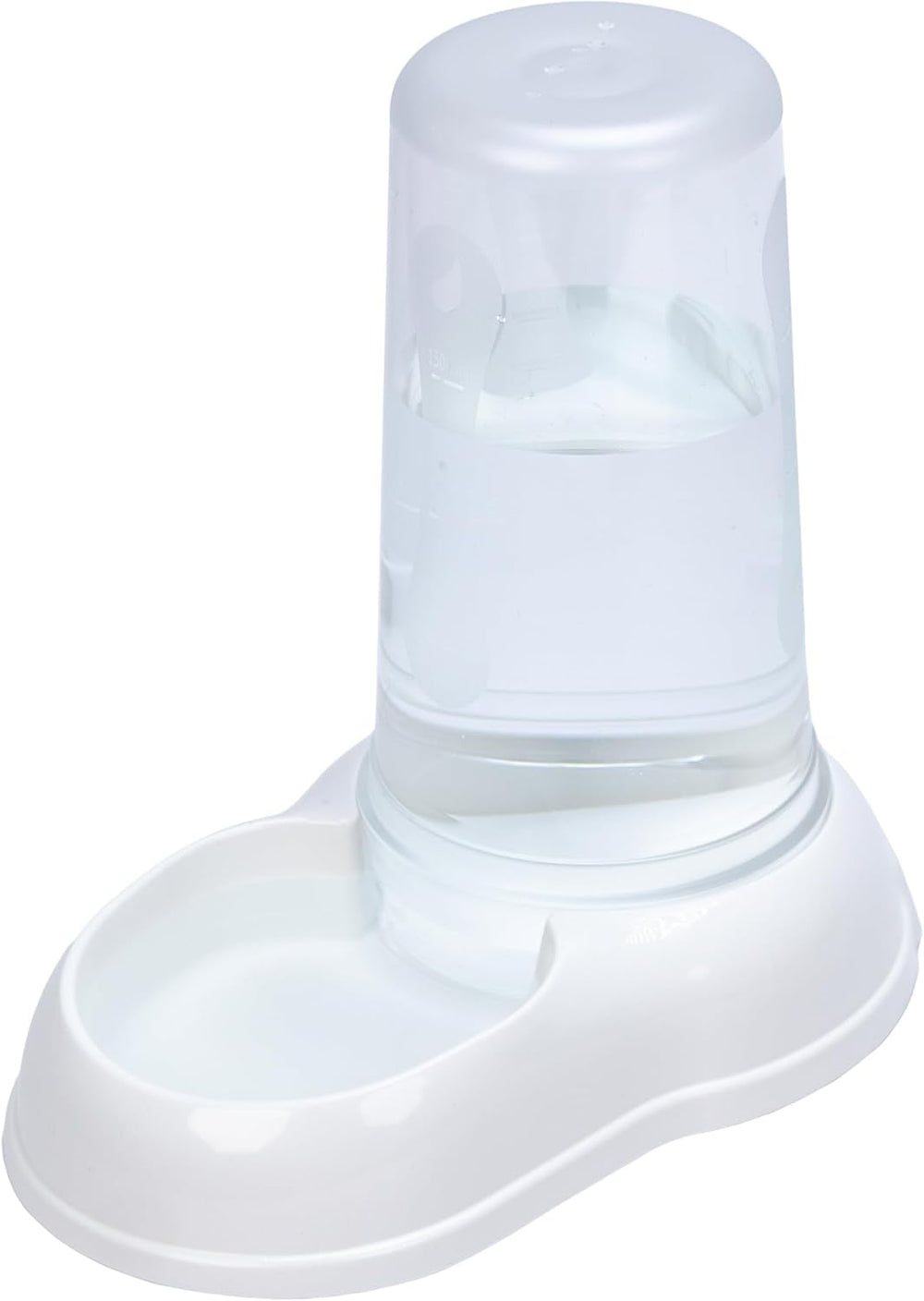 Ferplast AZIMUT 600 Dispenser de hrană și apă pentru câini și pisici, capacitate 0,6 litri, bază antiderapantă, 12,5 x 19 x Î 19,5 cm, albastru