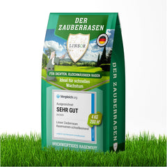 Rasensamen Schnellkeimend – Zauberrasen 4 Kg Für 200 M² Schnell Wachsender Rasen Mit Schneller Begrünung Pflegeleicht Für Dichten Gleichmäßigen Rasen