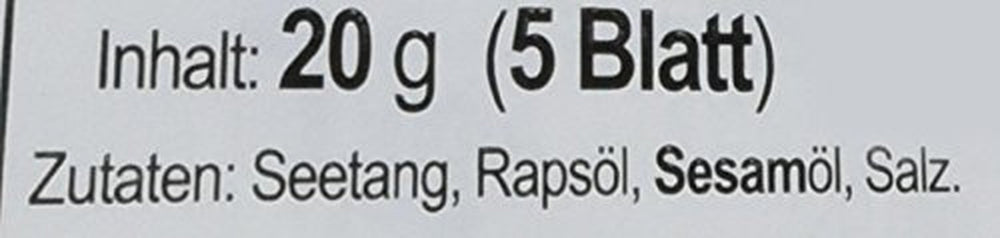 Dongwon Seetang, geröstet, gewürzt (1 x 20 g Packung)