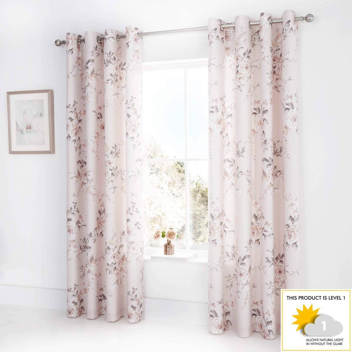 Catherine Lansfield Canterbury cuvertură de pat, ușor de întreținut, Blush, cuvertură de pat - 220X230Cm Paturi si Cuverturi Catherine Lansfield
