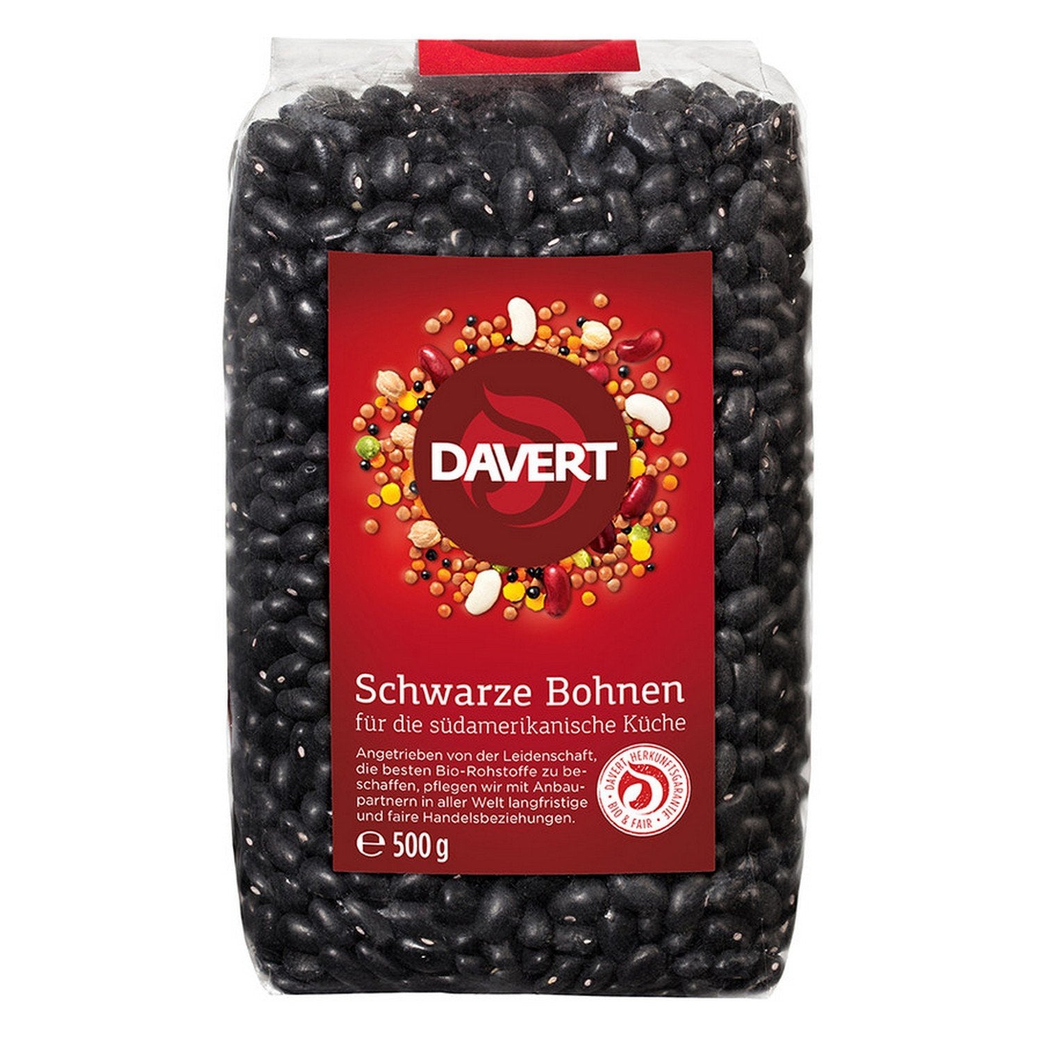 Fasole neagră Davert (1 x 500 g)