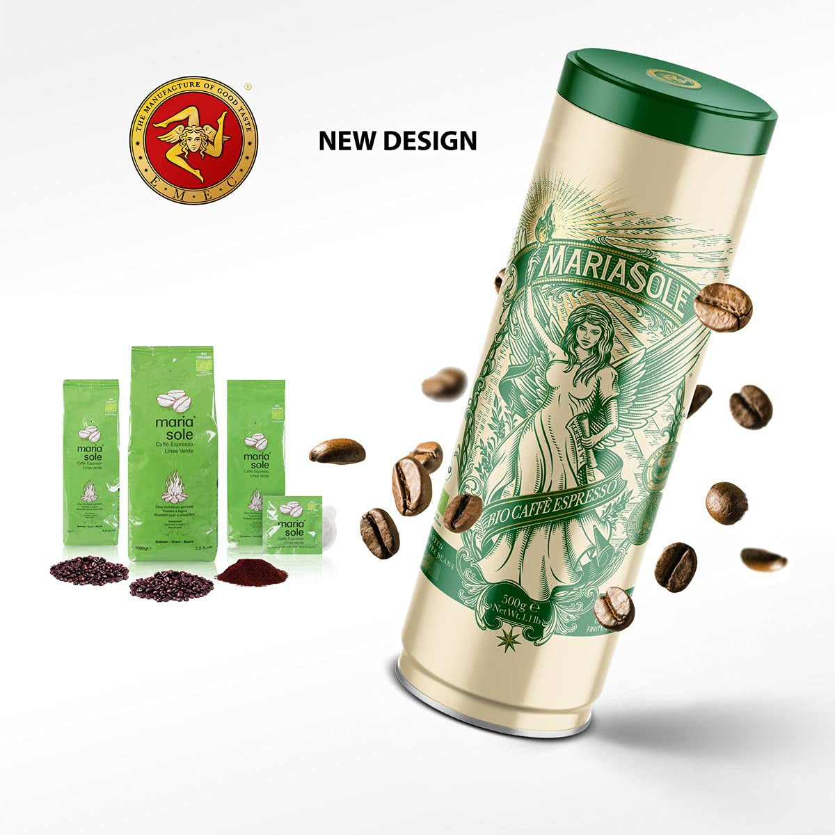 Cafea Espresso Organică, Pliculețe 250g - Prăjită Tradițional la Foc de Lemne, Artizanală - Boabe de Cafea Organică Premium pentru Espressoare Automate și Portafiltru