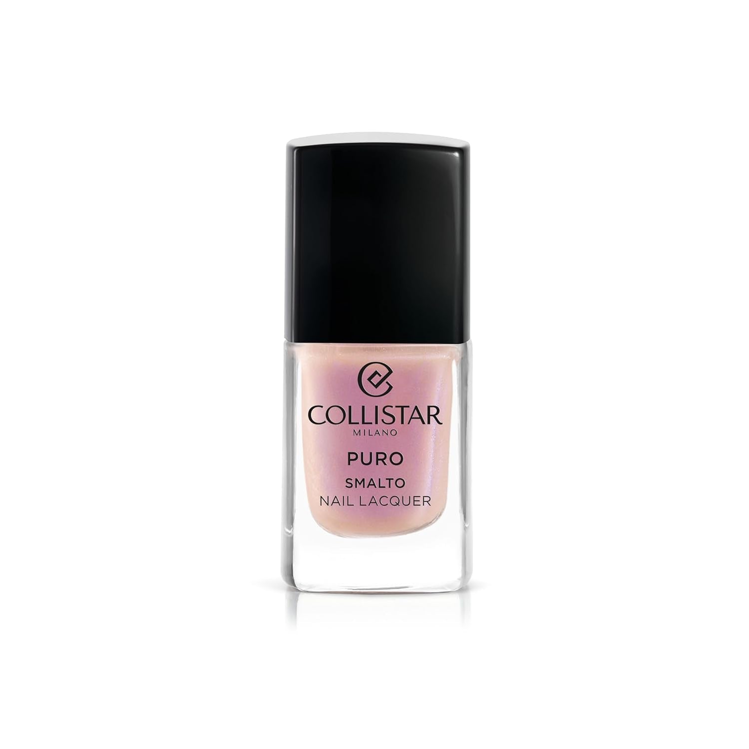 Lac de unghii Collistar Puro, ojă de lungă durată cu un finisaj strălucitor, nr. 922 Porcellana Bianca, 10 ml