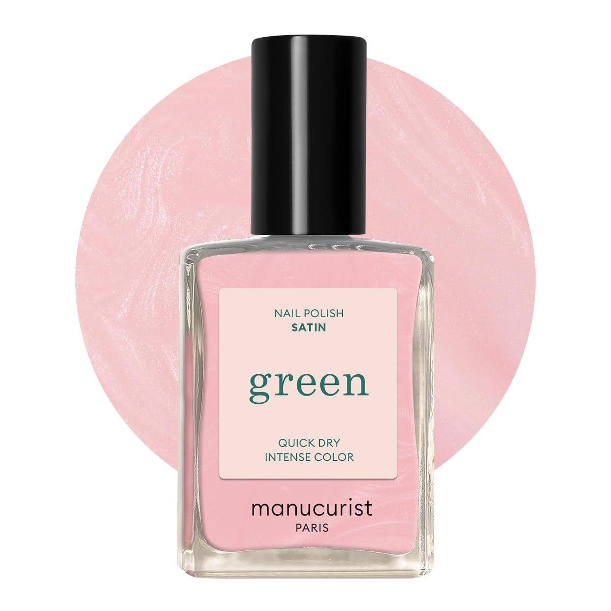 Manucurist Green - Oja Rosy Beige Shell Beige - Oja cu Uscare Rapidă - DIY Nails - Vegană 12-Free - Pe Bază de Plante - Oja - Fabricată în Franța