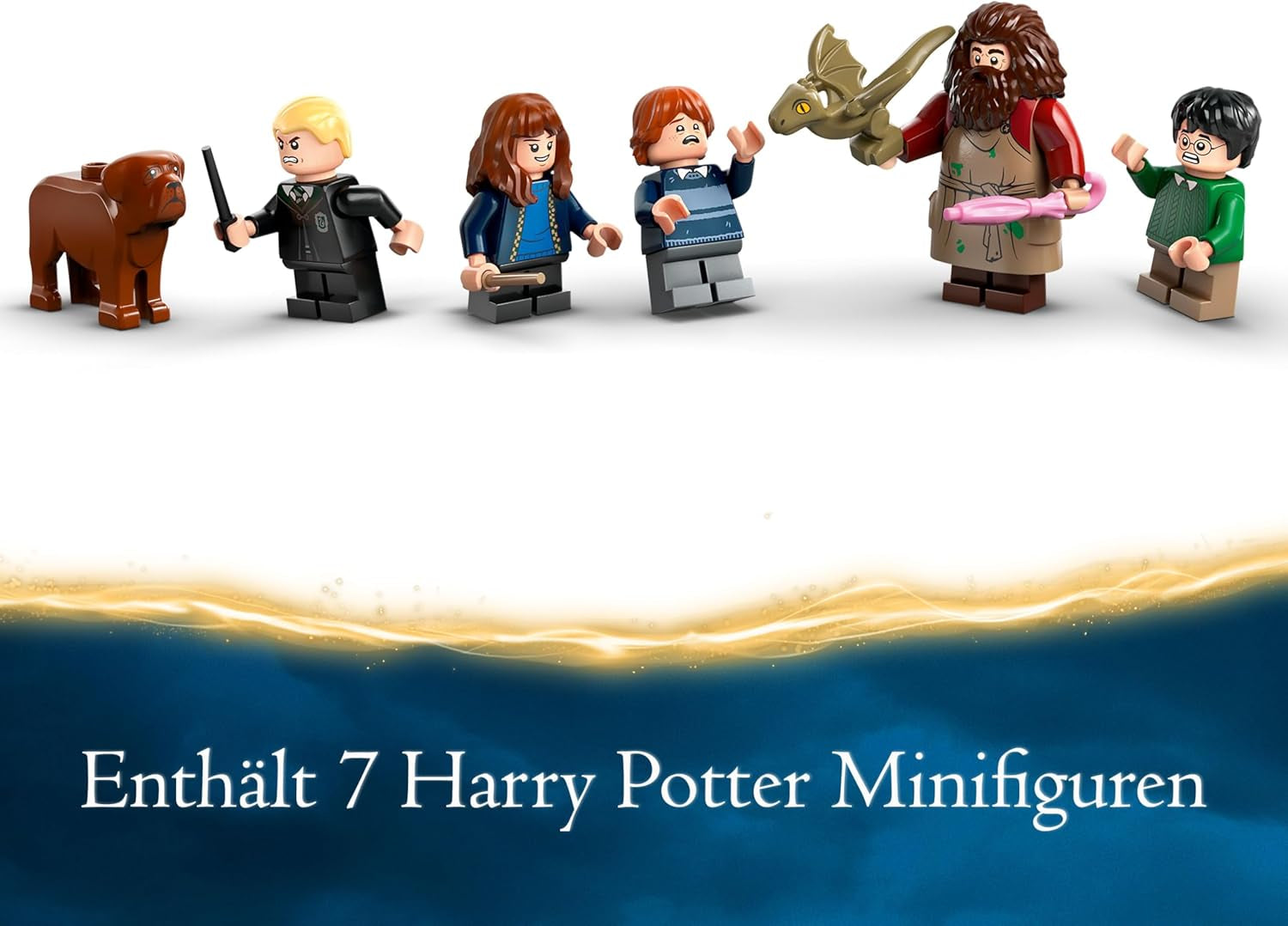 LEGO Harry Potter Hagrids Hütte: EIN unerwarteter Besuch Set mit 5 Mini-Figuren und 2 Tierfiguren, Geschenk für 8-jährige Mädchen, Jungs und Kinder, magisches Abenteuer-Spielzeug, Fantasy Set 76428