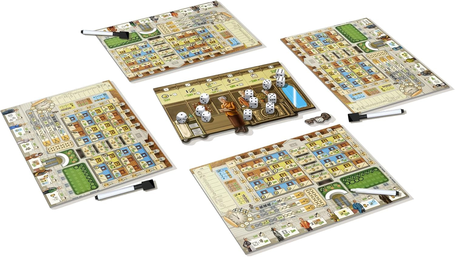 Lookout, Hochsaison: Grand Hotel Roll & Write, Kennerspiel, Würfelspiel, 2-4 Spieler, Ab 12+ Jahren, 45 Minuten, Deutsch