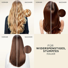 Pantene Pro-V Smooth & Silky Keratin Protect Hair Mask 500ml pentru păr creț și uscat, Până la 72 de ore de păr neted și strălucitor într-o singură aplicare, Cu formula Pro-V și Active Nutri-Plex Masca de par Naty Shop