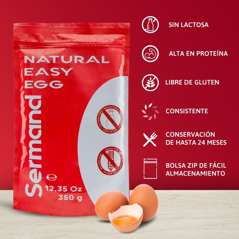 Eiklarpulver (350 g) | Getrocknetes Eiklar Pulver | Eialbumin für Backen & Kochen | Ohne Zusatzstoffe | Laktosefrei | Zip-Beutel Verpackung