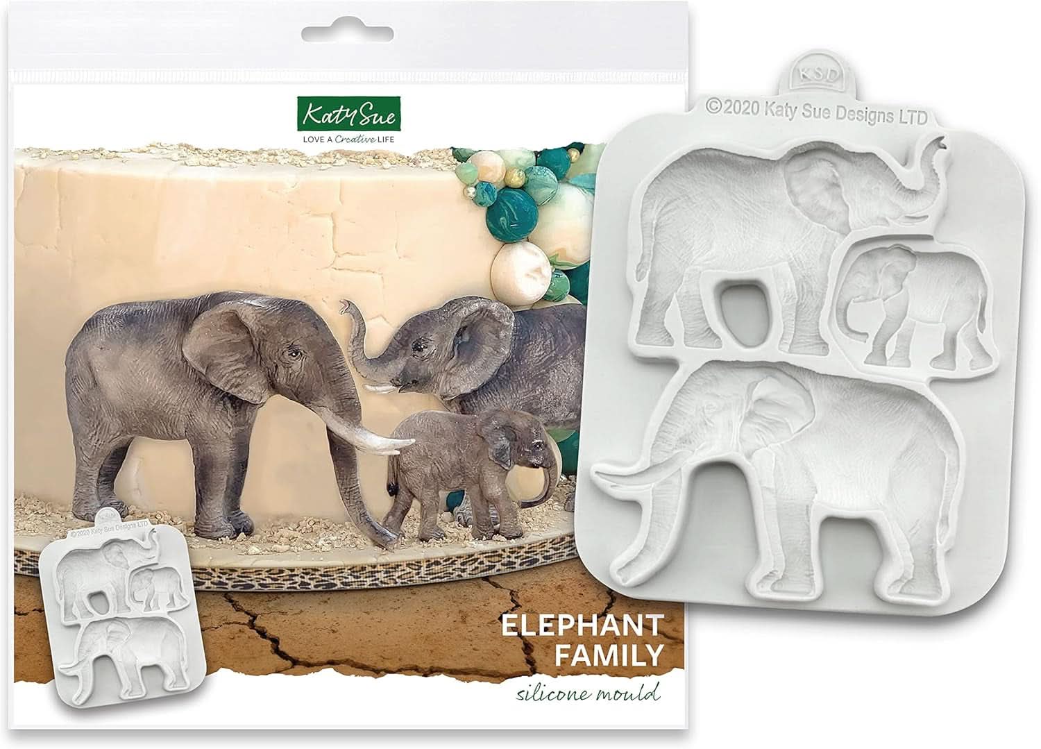 Katy Sue, Mulaj Silicon Familia de Elefanti Bucatarie Naty Shop