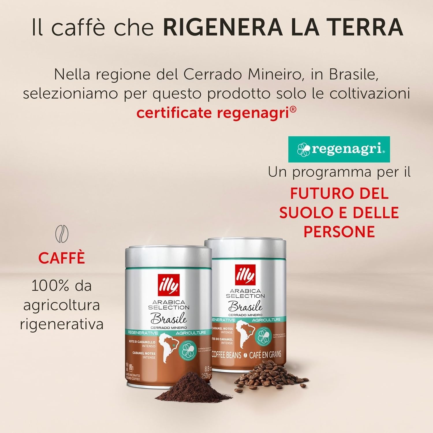 Boabe de cafea Illy Arabica Selection Brazil, 250 g