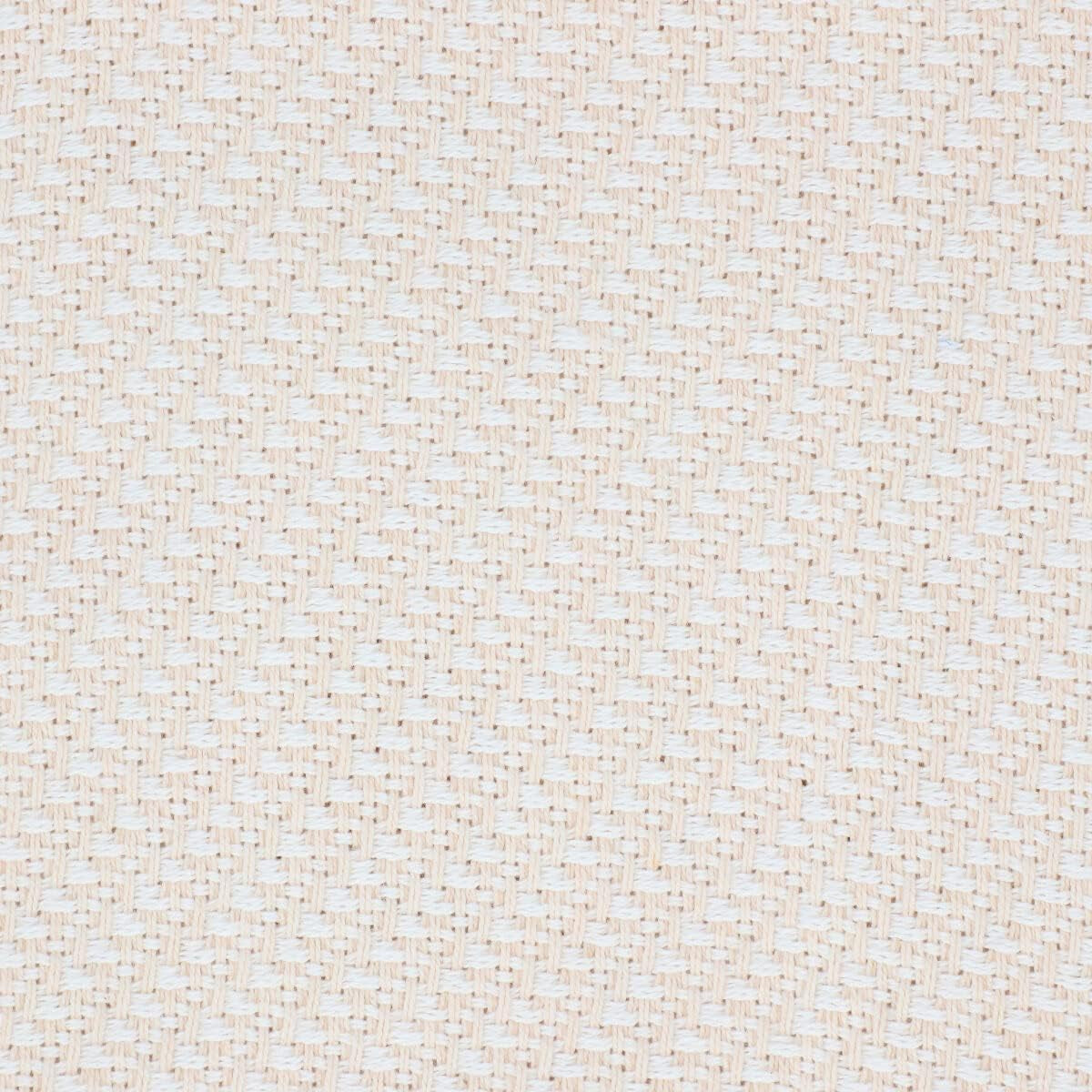 HOMLA Morris Plaid Pătură cu franjuri din bumbac - Pătură moale și confortabilă Pătură din bumbac - țesătură fină 130 X 170 Cm Ecru Paturi si Cuverturi Besuche den HOMLA-Store