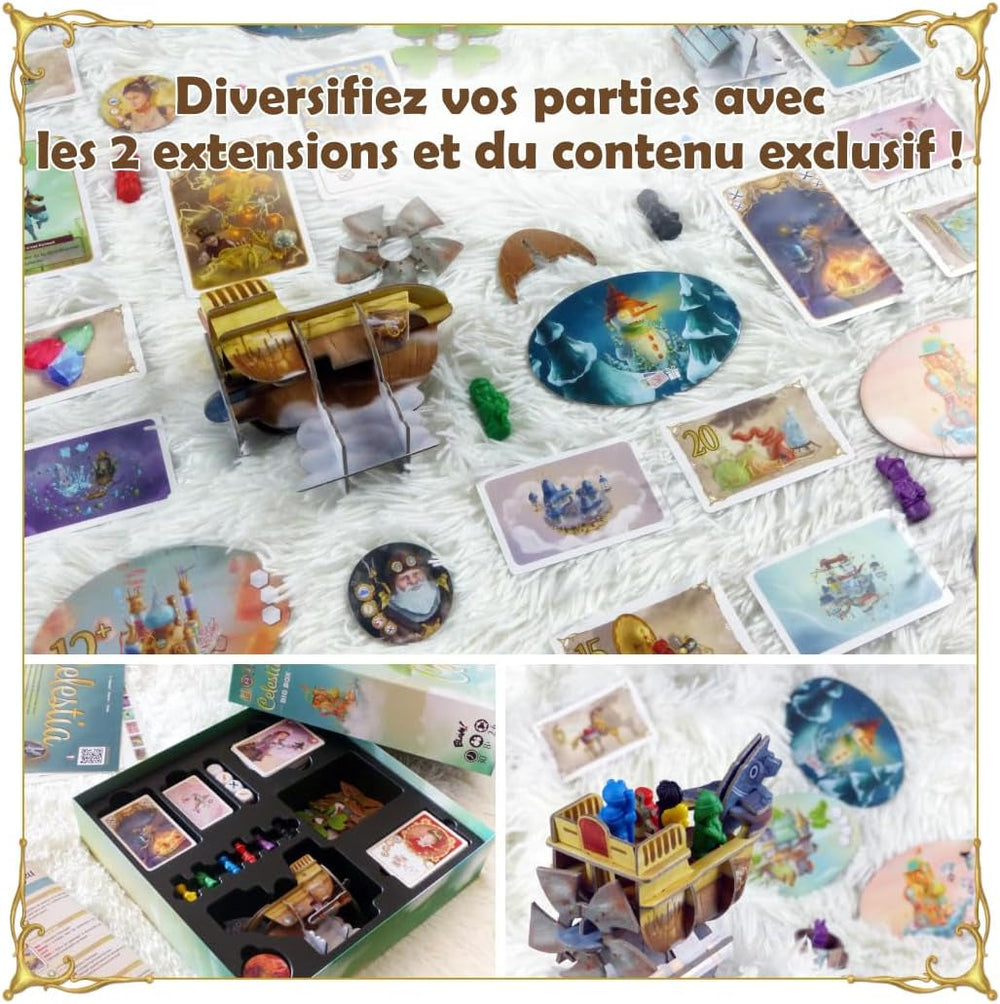 Blam! Celestia Big Box • Joc de bază integral pentru colecționari + 2 expansiuni Joc de societate pentru familie - pentru 2 până la 6 jucători - vârste 8+ - 30 de minute