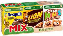 Pachete mini de cereale Nestlé Mix, 6 bucăți, 1 pachet (1x200g la 4x30g, 2x40g)