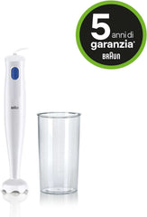 Braun Stabmixer MQ10.001PWH + Messbecher 600 Ml, 5 Jahre Service, Leicht, Easytwist-System Zum Einfachen Wechseln Des Zubehörs, Splash Control-Technologie Ohne Spritzer Bucatarie Naty Shop