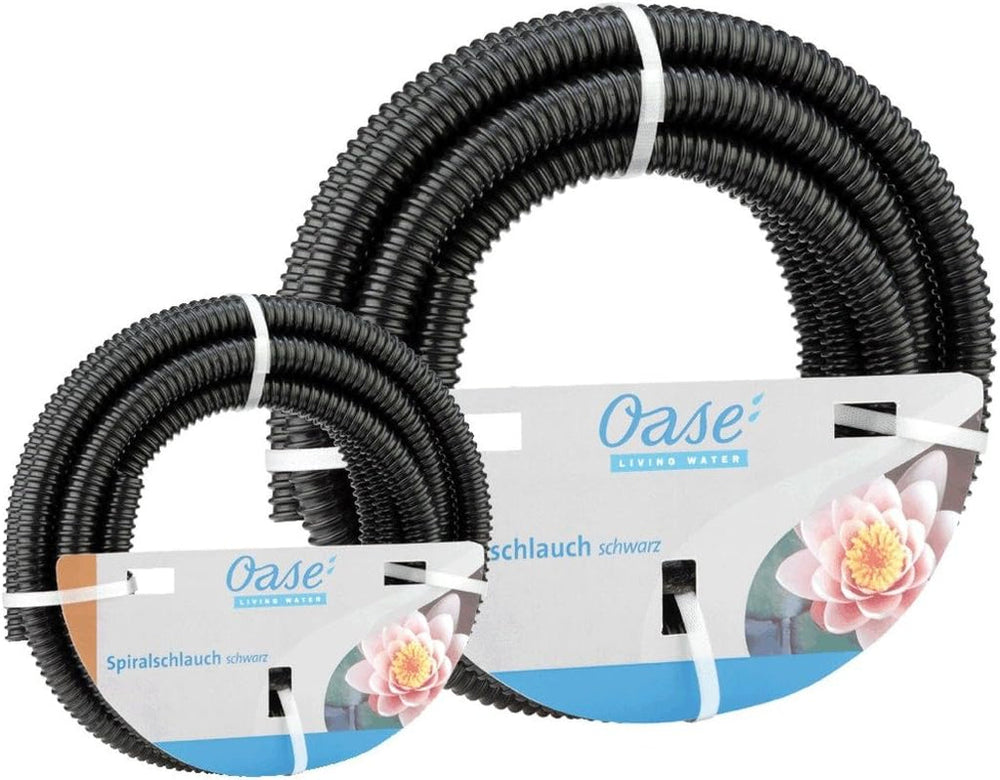 Furtun spiralat Oase 1", 10 m, negru - secțiune furtun din material PVC, potrivit pentru 1 bar (presiune de funcționare)