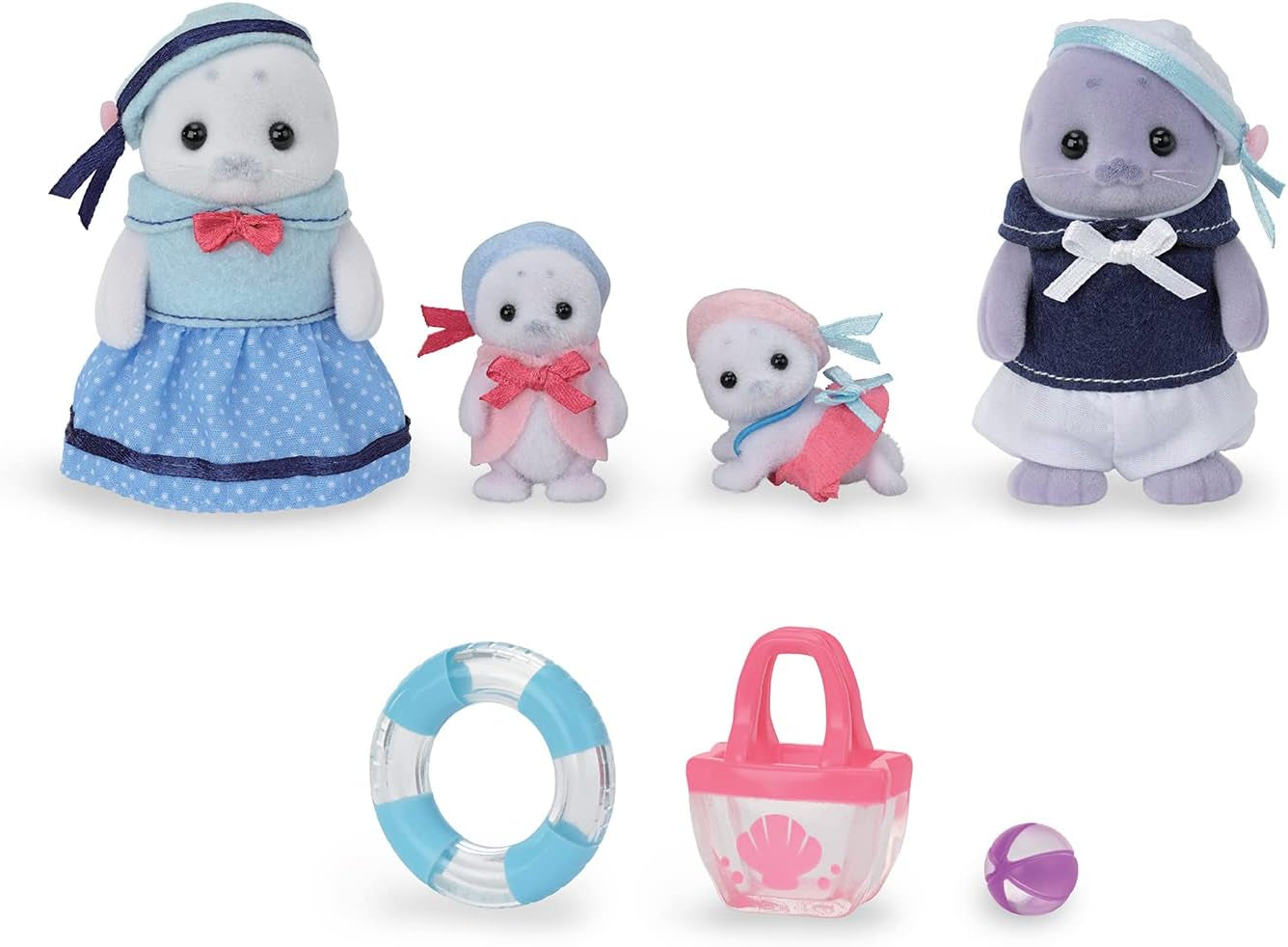 Sylvanian Families - 5759 Familia Focilor, Figurină Animală, Jucărie Detaliată pentru Copii cu Vârsta de 3 Ani și Peste